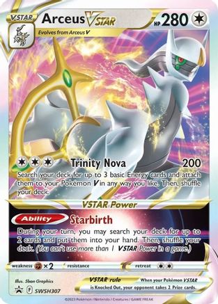 Arceus VSTAR SWSH307/307 - SWSH Black Star Promos Holofoil