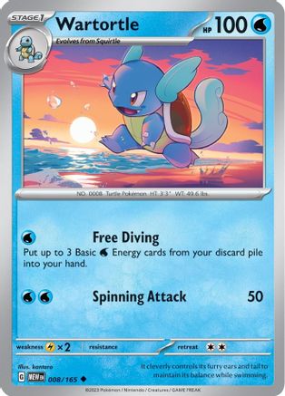 Wartortle 8 - SV Scarlet and Violet 151