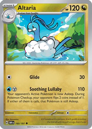 Altaria 160 - SV03 Obsidian Flames