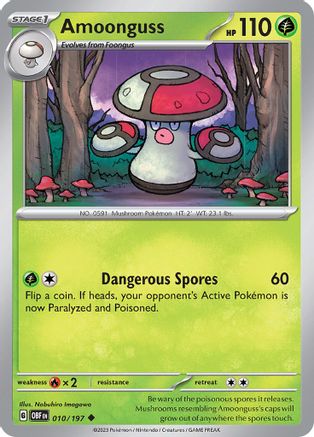 Amoonguss 3 - SV03 Obsidian Flames Reverse Holofoil