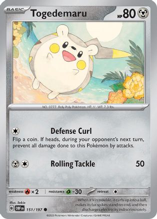 Togedemaru 151 - SV03 Obsidian Flames