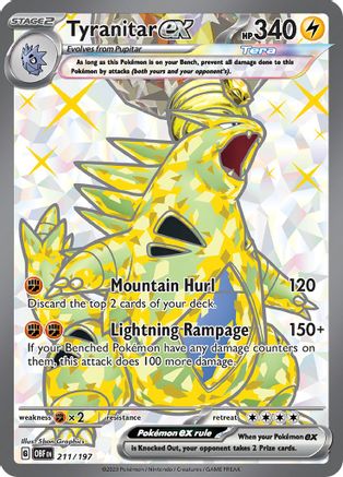 Tyranitar ex 211 - SV03 Obsidian Flames Holofoil