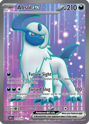 Absol ex 214 - SV03 Obsidian Flames Holofoil