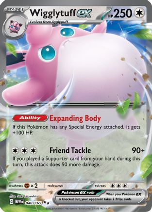 Wigglytuff ex - 040/165 40 - SV Scarlet and Violet 151 Holofoil