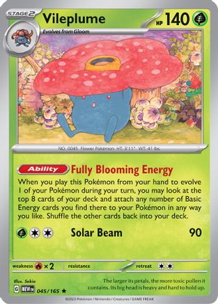 Vileplume 45 - SV Scarlet and Violet 151 Reverse Holofoil