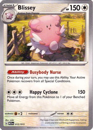 Blissey 12 - McDonalds Promos 2023