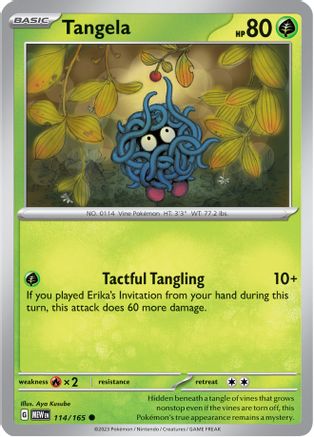 Tangela - 114/165 114 - SV Scarlet and Violet 151 Reverse Holofoil