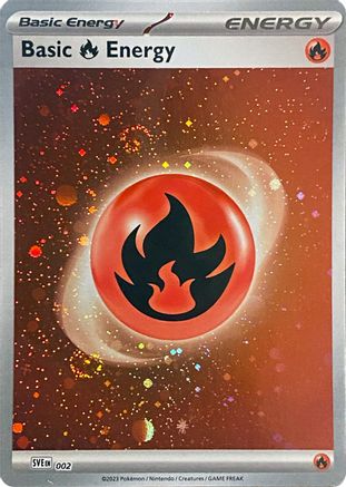 Basic Fire Energy (Cosmos Holo) 2 - SV01 Scarlet & Violet Base Set Holofoil