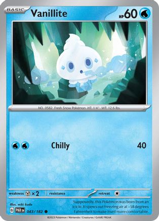 Vanillite 43 - SV04 Paradox Rift Reverse Holofoil