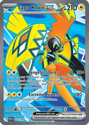 Tapu Koko ex 222 - SV04 Paradox Rift Holofoil