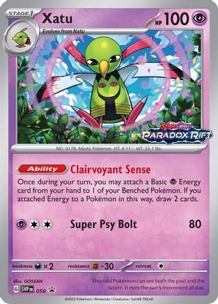 Xatu 59 - SV Scarlet & Violet Promo Cards Holofoil