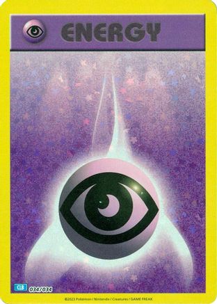 Basic Psychic Energy 34 - Trading Card Game Classic