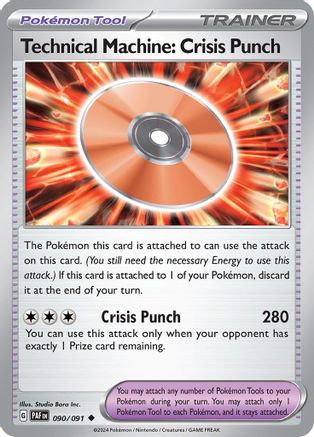 Technical Machine: Crisis Punch 90 - SV Paldean Fates Reverse Holofoil