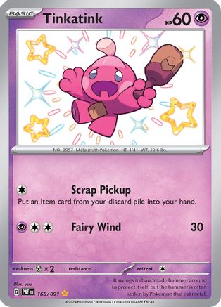 Tinkatink 165 - SV Paldean Fates Holofoil