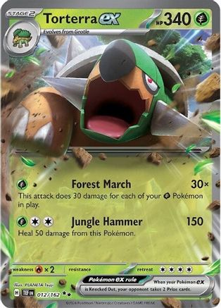 Torterra ex 12 - SV05 Temporal Forces Holofoil