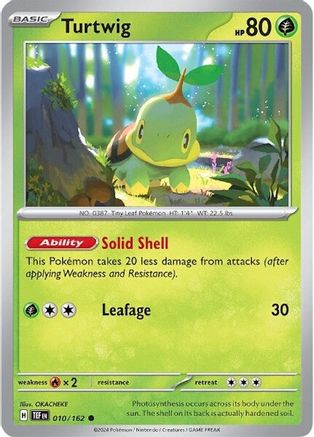 Turtwig 10 - SV05 Temporal Forces Reverse Holofoil