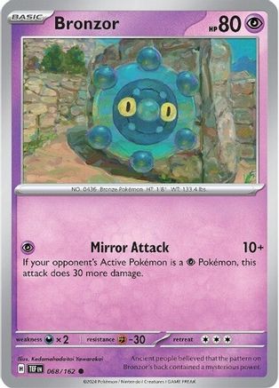 Bronzor 68 - SV05 Temporal Forces Reverse Holofoil