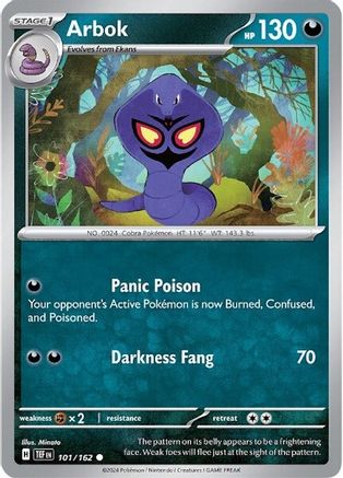 Arbok 101 - SV05 Temporal Forces Reverse Holofoil