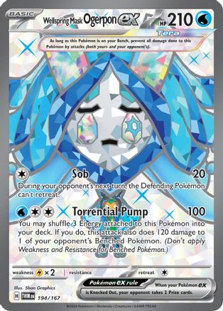 Wellspring Mask Ogerpon ex 194 - SV06 Twilight Masquerade Holofoil