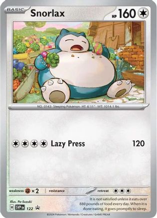 Snorlax 122 - SV Scarlet & Violet Promo Cards Holofoil