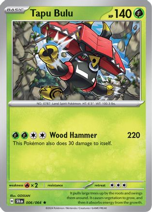 Tapu Bulu 6 - SV Shrouded Fable Holofoil