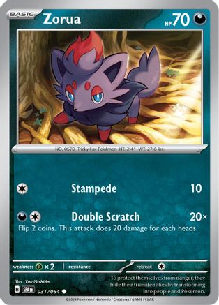 Zorua 31 - SV Shrouded Fable Reverse Holofoil