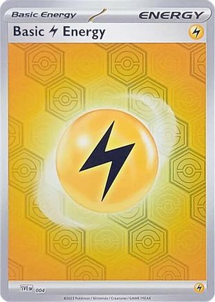 Basic Lightning Energy 4 - SV Shrouded Fable Reverse Holofoil