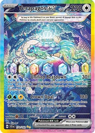 Terapagos ex 170 - SV07 Stellar Crown Holofoil