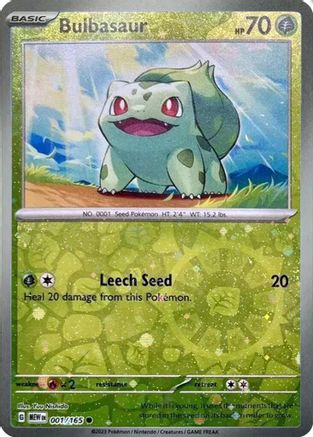 Bulbasaur - 001/165 (Cosmos Holo) (Costco Exclusive) 1 - Miscellaneous Cards & Products Holofoil