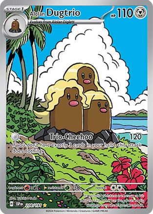 Alolan Dugtrio 208 - SV08 Surging Sparks Holofoil