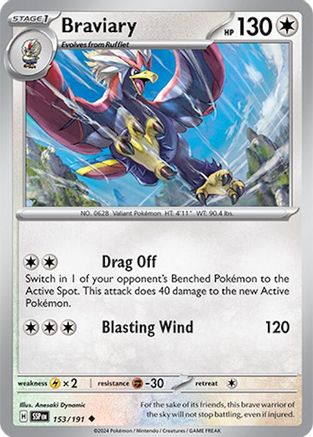 Braviary 153 - SV08 Surging Sparks Reverse Holofoil