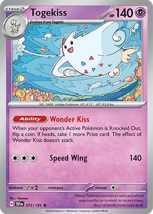 Togekiss 72 - SV08 Surging Sparks Holofoil