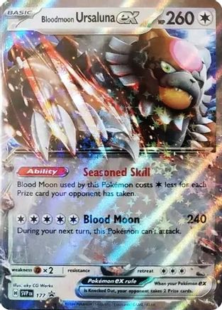 Bloodmoon Ursaluna ex - 177 177 - SV Scarlet & Violet Promo Cards Holofoil