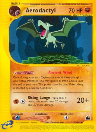 Aerodactyl 1/144 - Skyridge Reverse Holofoil