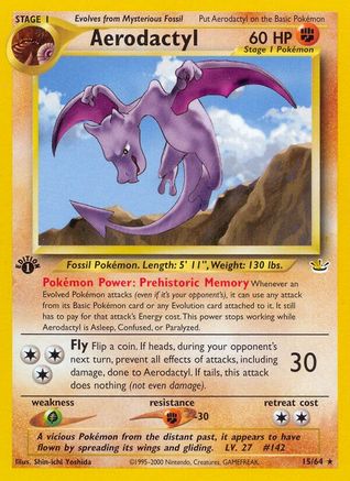 Aerodactyl 15/64 - Neo Revelation 1st Edition