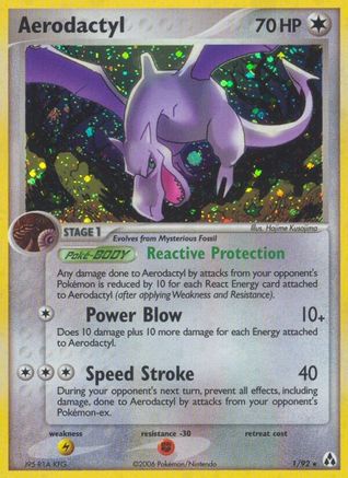 Aerodactyl 1/92 - Legend Maker Holofoil