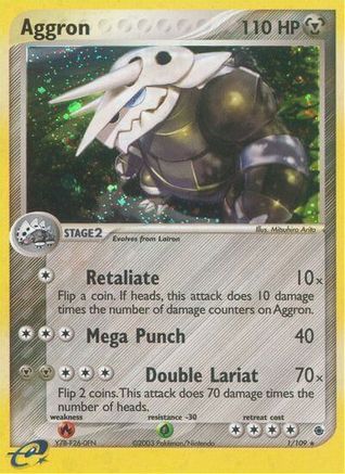 Aggron 1/109 - Ruby & Sapphire Reverse Holofoil