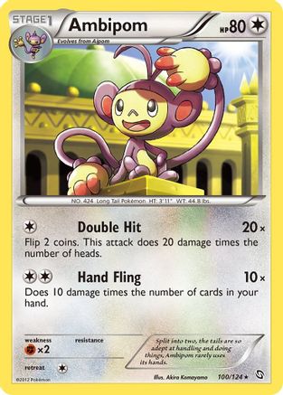 Ambipom 100/124 - Dragons Exalted Reverse Holofoil