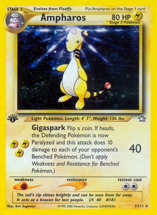 Ampharos 1/111 - Neo Genesis Unlimited Holofoil