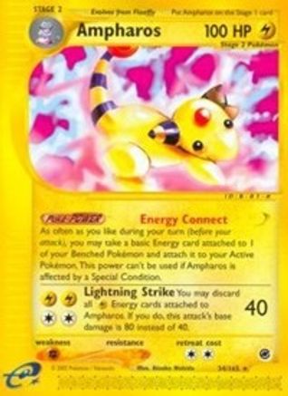 Ampharos 34/165 - Expedition Base Set Reverse Holofoil