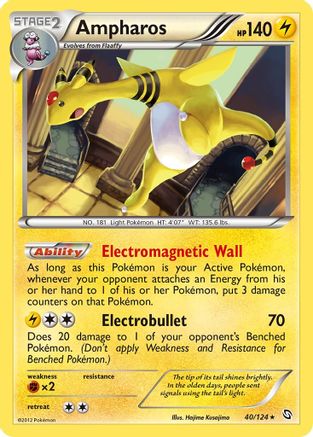 Ampharos 40/124 - Dragons Exalted Reverse Holofoil