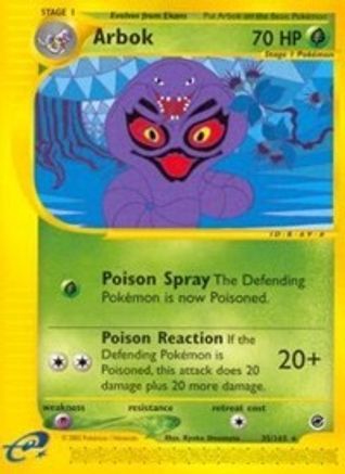 Arbok 35/165 - Expedition Base Set Reverse Holofoil