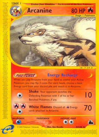 Arcanine 3/144 - Skyridge Reverse Holofoil