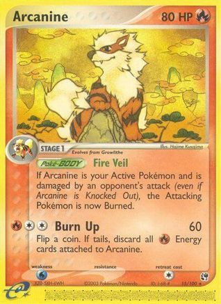 Arcanine 15/100 - Sandstorm Reverse Holofoil