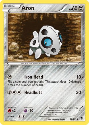 Aron 57/101 - Plasma Blast Reverse Holofoil