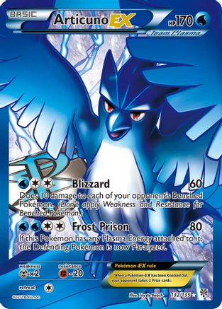 Articuno-EX 132/135 - Plasma Storm Holofoil