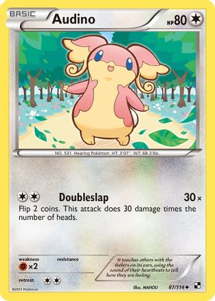 Audino 87/114 - Black & White Reverse Holofoil