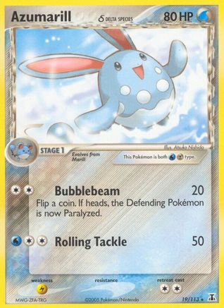 Azumarill δ 19/113 - Delta Species Reverse Holofoil