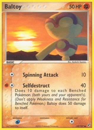 Baltoy 53/107 - Deoxys Reverse Holofoil