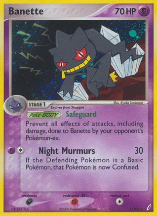 Banette 1/100 - Crystal Guardians Reverse Holofoil